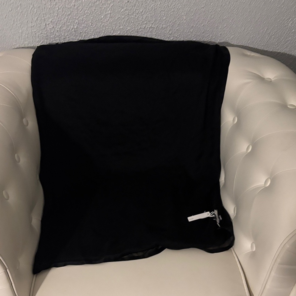 💯 Silk Huge Satin Border Chiffon Scarf , Brand New With Tags - Picture 8 of 12